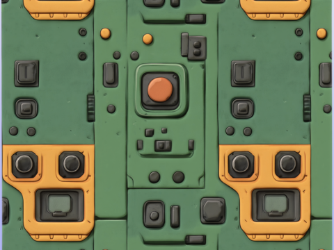 SciFi Seamless Texture Tekstur CG