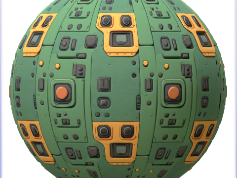 SciFi Seamless Texture Tekstur CG