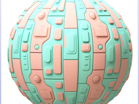 SciFi Seamless Texture Tekstur CG