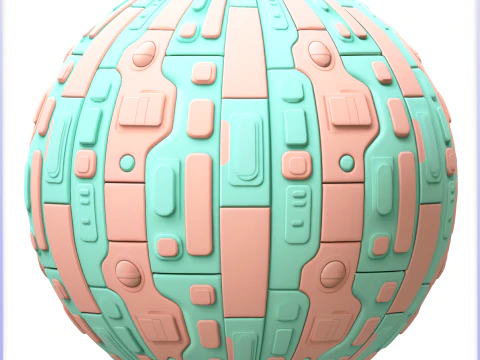 SciFi Seamless Texture CG Textures