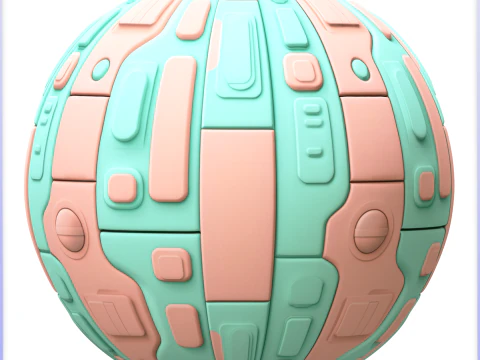 SciFi Seamless Texture CG Textures