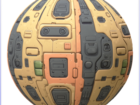 SciFi Seamless Texture CG Textures