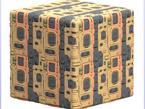 SciFi Seamless Texture CG Textures