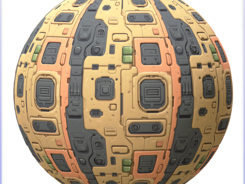 SciFi Seamless Texture CG Textures