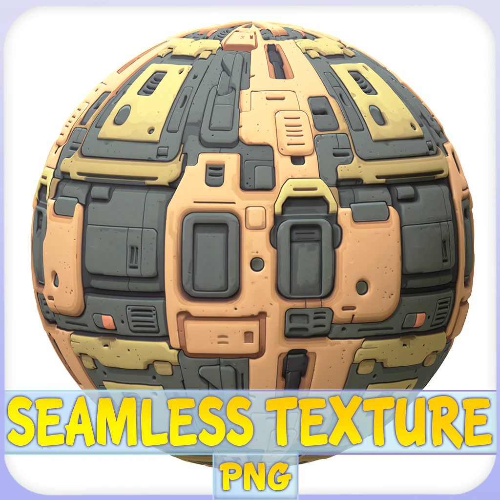 SciFi Seamless Texture CG Textures .c4d .max .obj .3ds .fbx .stl .blend 