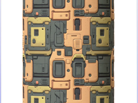 SciFi Seamless Texture CG Textures