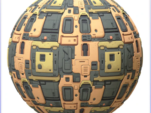 SciFi Seamless Texture CG Textures