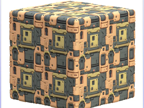 SciFi Seamless Texture CG Textures