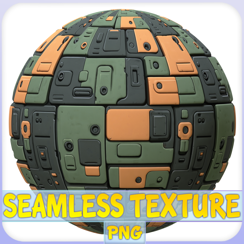 SciFi Seamless Texture CG 纹理 .c4d .max .obj .3ds .fbx .stl .blend 