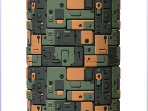 SciFi Seamless Texture CG 纹理