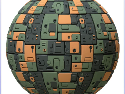 SciFi Seamless Texture CG Textures