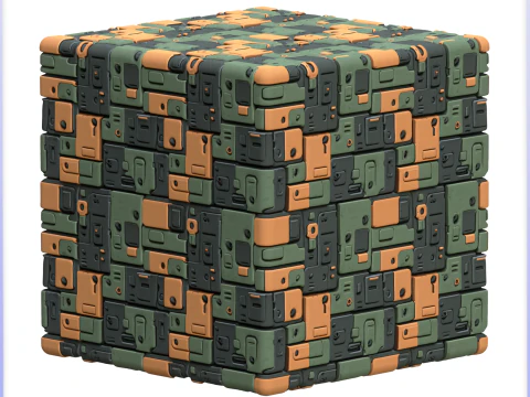 SciFi Seamless Texture CG Textures