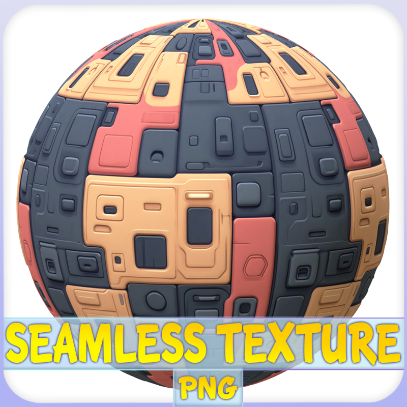 SciFi Seamless Texture CG 纹理 .c4d .max .obj .3ds .fbx .stl .blend 