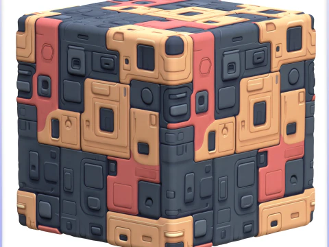 Научно-фантастическая бесшовная текстура CG Текстуры