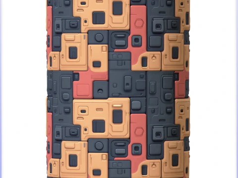 Научно-фантастическая бесшовная текстура CG Текстуры