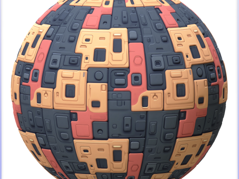 SciFi Seamless Texture CG 纹理