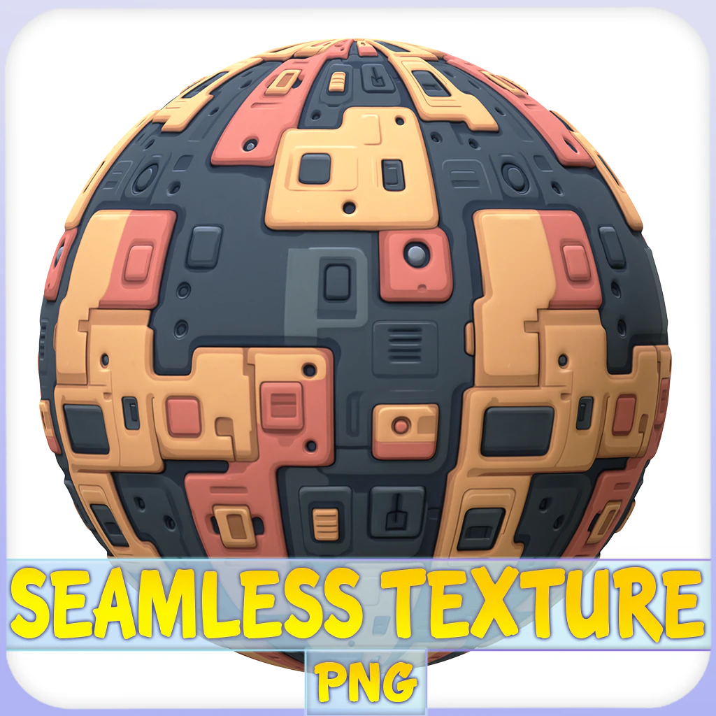 SciFi Seamless Texture CG Textures .c4d .max .obj .3ds .fbx .stl .blend 