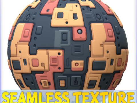 SciFi Seamless Texture Tekstur CG
