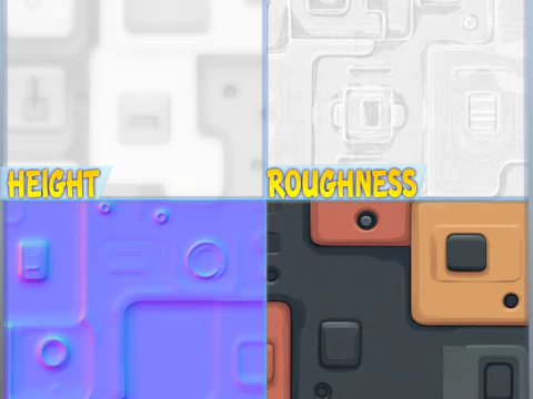 SciFi Seamless Texture CG Textures