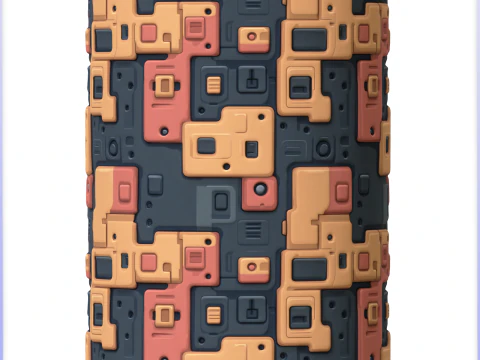 SciFi Seamless Texture CG Textures