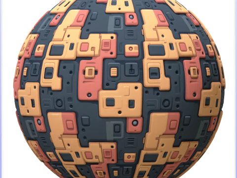 SciFi Seamless Texture CG Textures