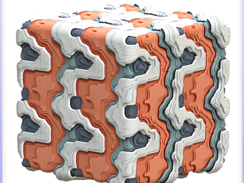 Научно-фантастическая бесшовная текстура CG Текстуры