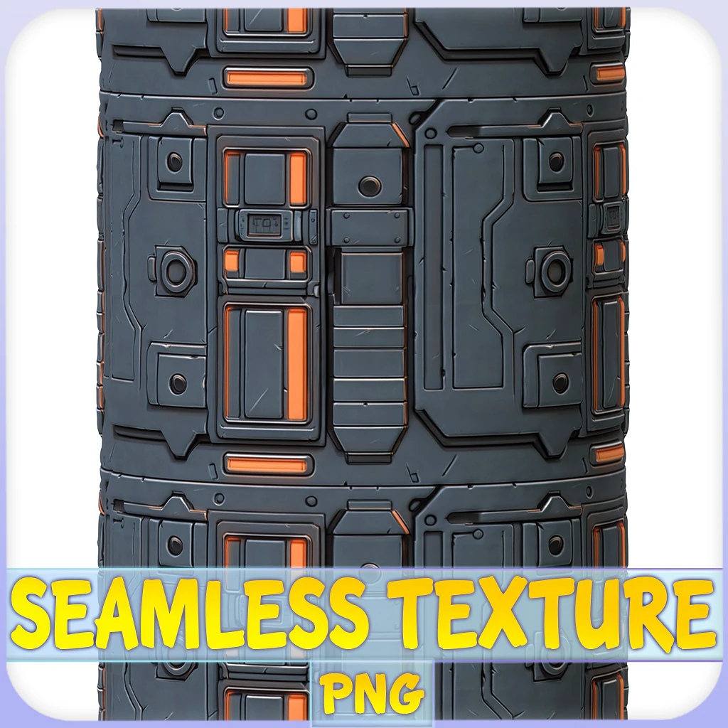 SciFi Seamless Texture CG Textures .c4d .max .obj .3ds .fbx .stl .blend 