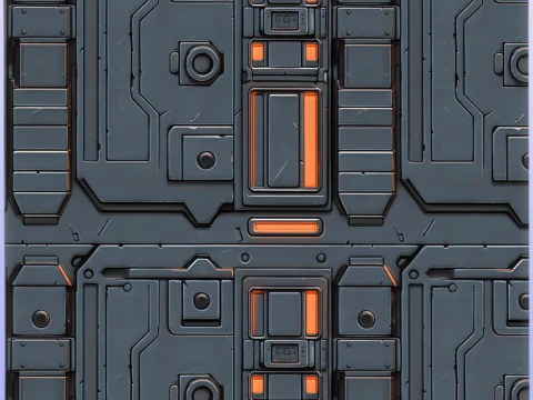 SciFi Seamless Texture CG Textures