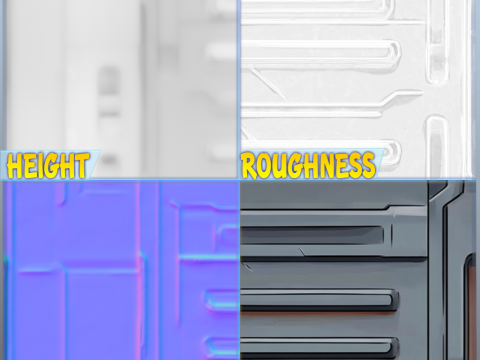 SciFi Seamless Texture CG Texturen