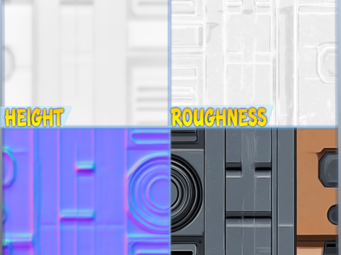 SciFi Seamless Texture CG Texturen