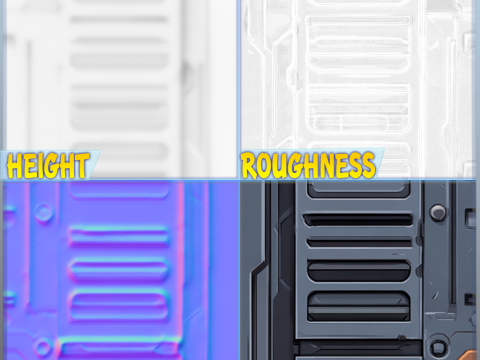 SciFi Seamless Texture CG 纹理