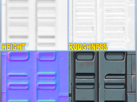 SciFi Seamless Texture CG टेक्स्चर्स
