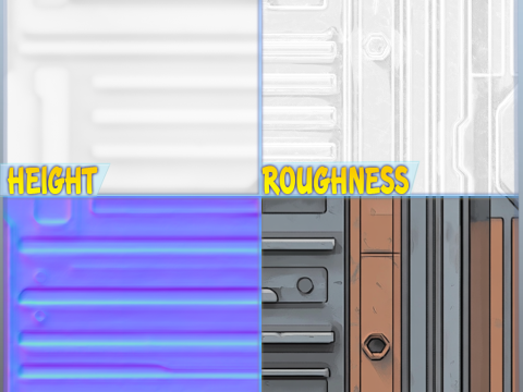 SciFi Seamless Texture CG テクスチャ