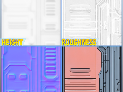 SciFi Seamless Texture CG テクスチャ