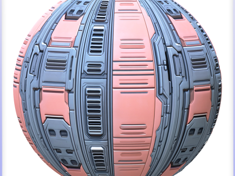 SciFi Seamless Texture CG テクスチャ