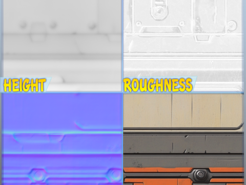 SciFi Seamless Texture CG テクスチャ