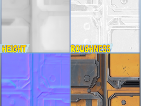 SciFi Seamless Texture CG Текстури