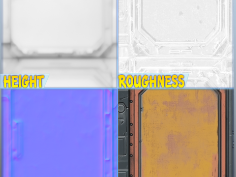 SciFi Seamless Texture CG Texturen