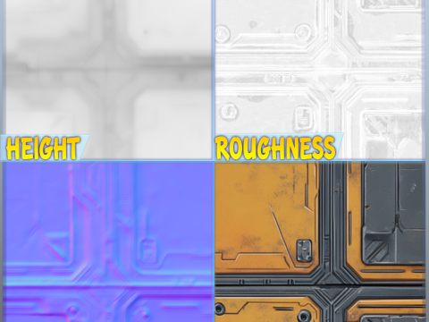 SciFi Seamless Texture CG Текстуры