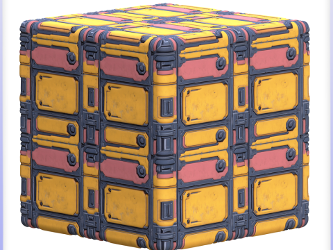 SciFi Seamless Texture Tekstur CG