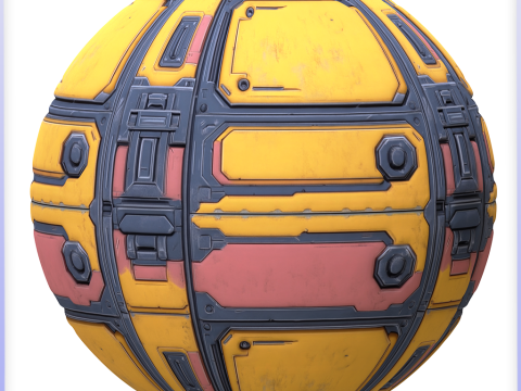 SciFi Seamless Texture Tekstur CG