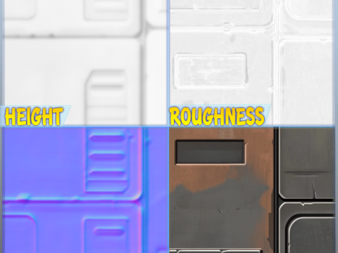 SciFi Seamless Texture CG Textures