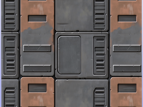 SciFi Seamless Texture CG Textures