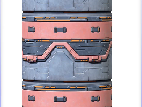 SciFi Seamless Texture CG Textures