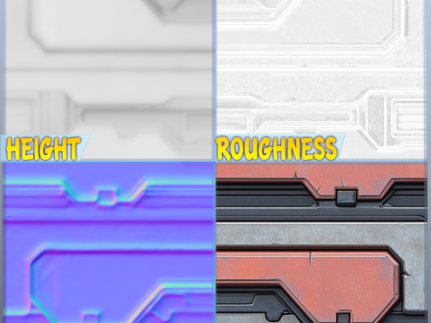 SciFi Seamless Texture Texturas CG