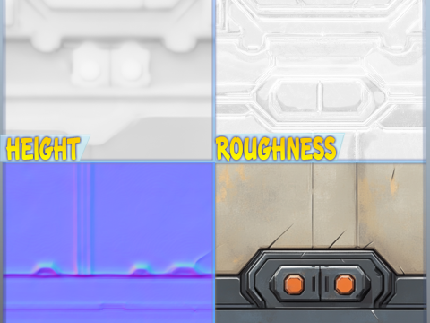 SciFi Seamless Texture CG 纹理