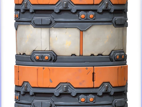 SciFi Seamless Texture CG Textures