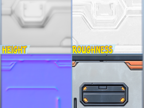 SciFi Seamless Texture CG Dokuları