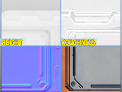 SciFi Seamless Texture Tekstur CG