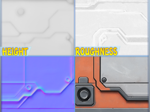 SciFi Seamless Texture Texturas CG